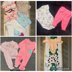 Carter's Baby Bundle Pink Baby Outfit Set